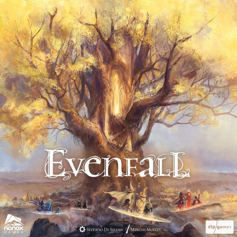 Evenfall: el doble círculo del tablero personal y la decisión de cuándo migrar cartas al interior para puntuar