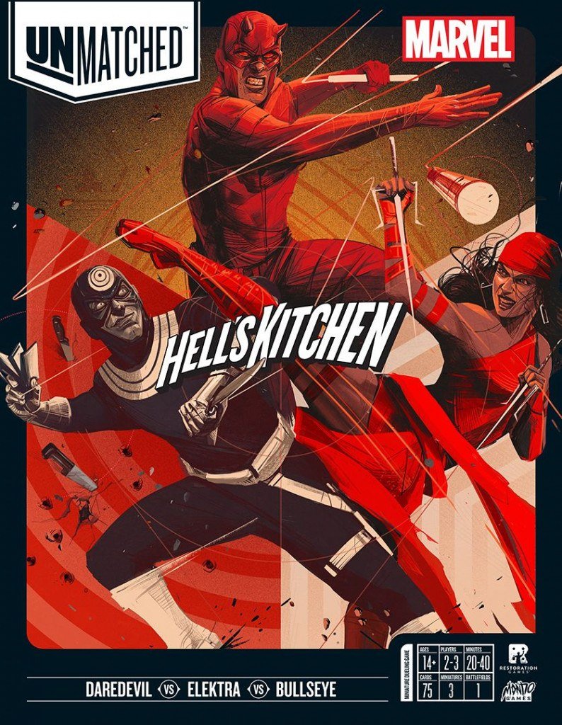 Unmatched: Hell's Kitchen — Daredevil, Elektra, el Punisher y Kingpin en el barrio más peligroso del catálogo