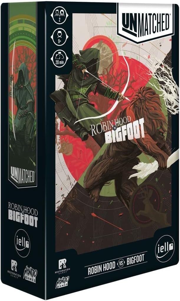 Unmatched: Robin Hood vs Bigfoot — el arquero que comparte cartas con su banda y la bestia que crece con cada golpe recibido