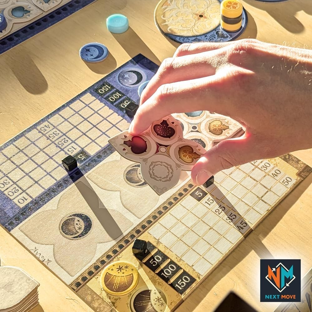 Azul Duel: la misma penalización por exceso del original, un tablero de selección completamente distinto y el duelo para dos que no repite lo que Azul ya hacía bien