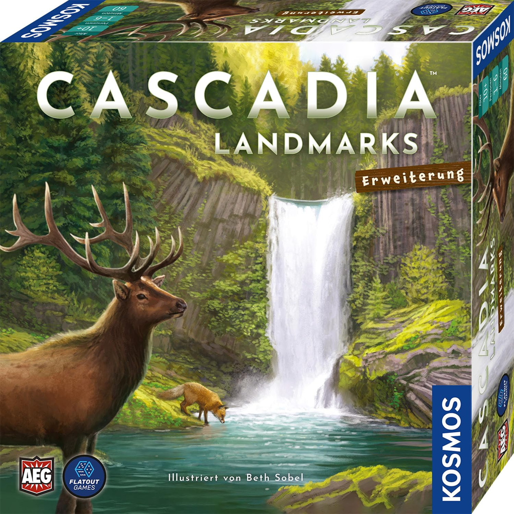 Cascadia: Landmarks — estructuras permanentes que modifican la puntuación de formas que el base no podía