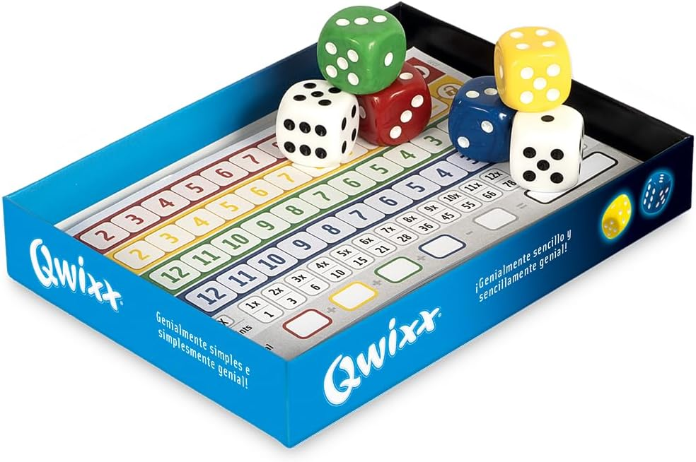 Qwixx: seis dados, cuatro filas de colores y el roll and write donde tachar una casilla incorrecta bloquea todo lo que vendrá después