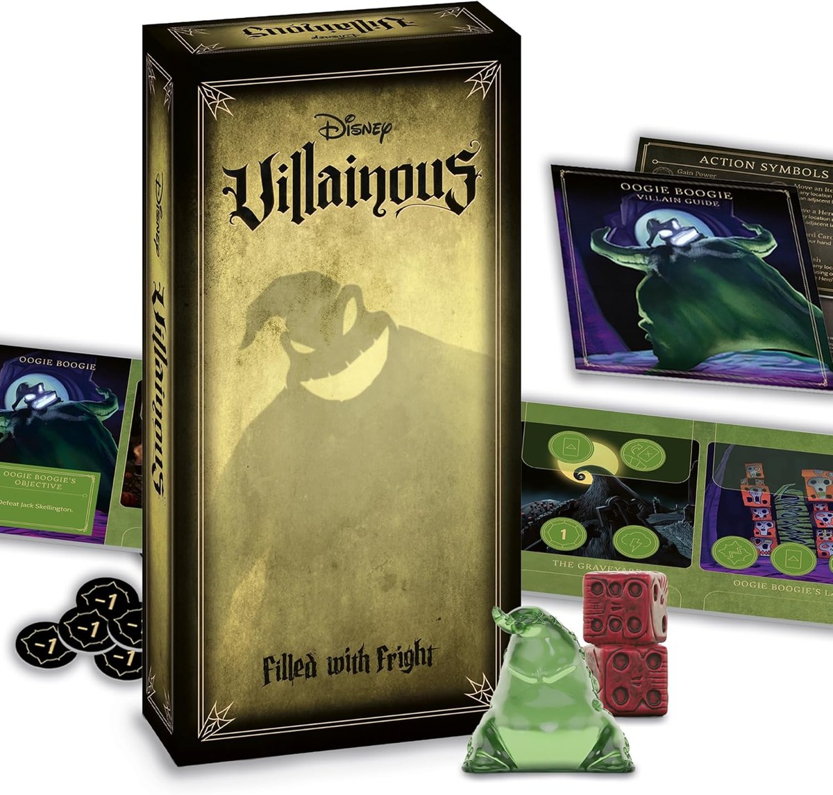 Disney Villainous: Filled with Fright — Oogie Boogie necesita tres Niños en su guarida antes de que la luna llegue a medianoche